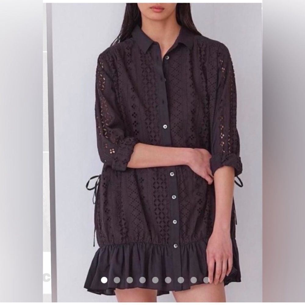 $250 Thakoon White button up lace tunic dress NWT size 6